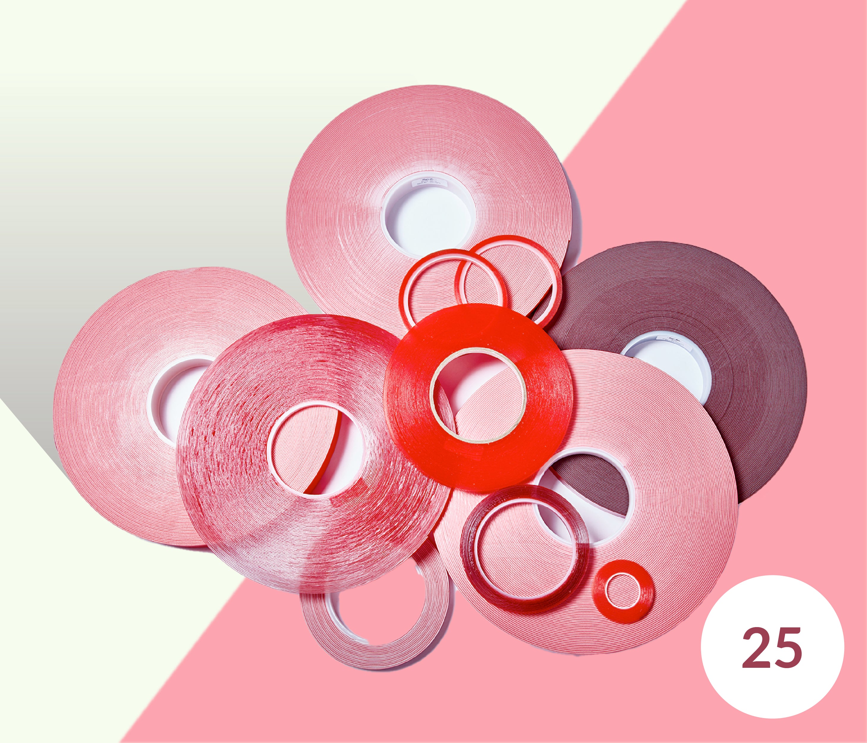 TT5 Clear Tough Bonding Tape 25mm (0.25mm thick) - High Temperature Resistance