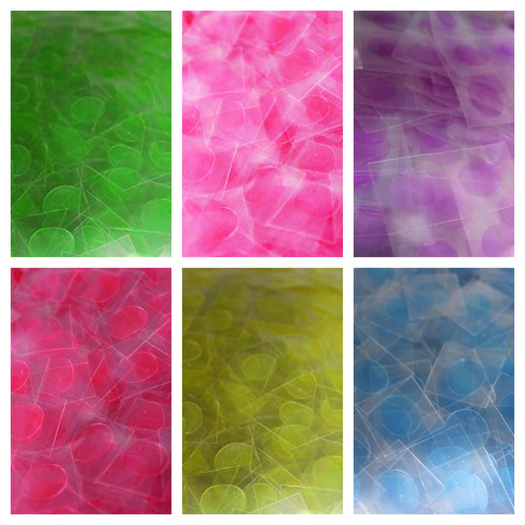 100 Removable / Peelable Coloured Glue Dots - Various Colours