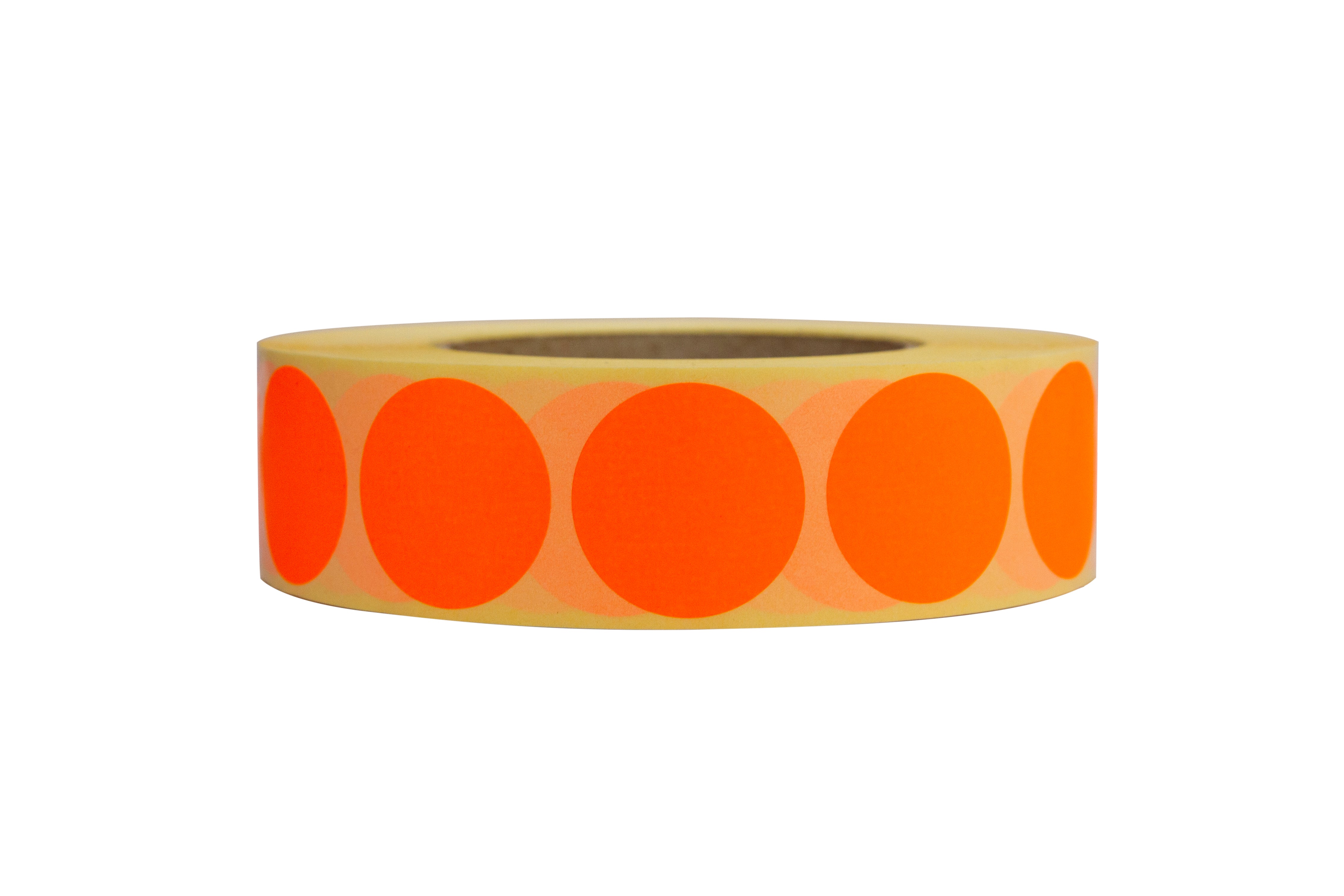Orange Paper Adhesive Discs