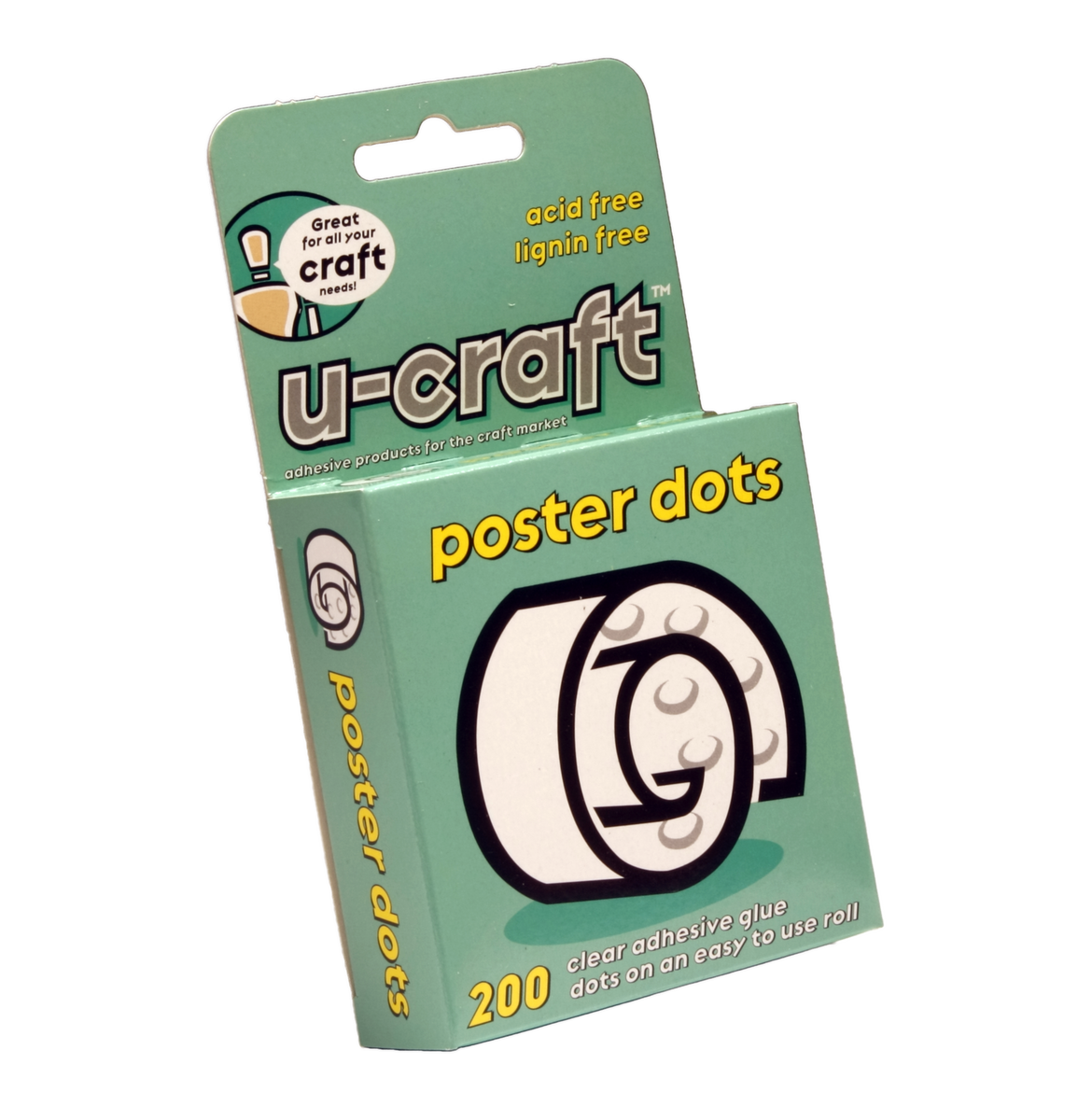 CLEARANCE!! UCraft Poster Glue Dots (14mm) Discontinued Packaging (20 Allthingssticky