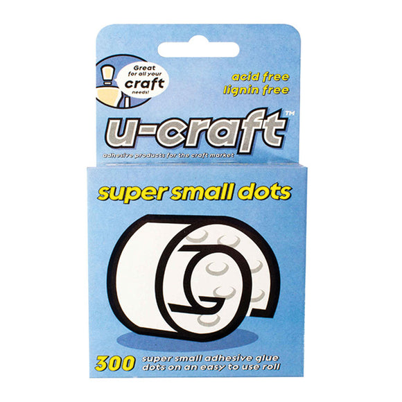 CLEARANCE!! U-Craft Super Small Glue Dots 300 Dots Discontinued Packaging