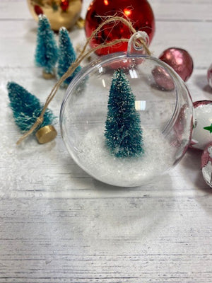 Festive Christmas Baulble Craft Idea