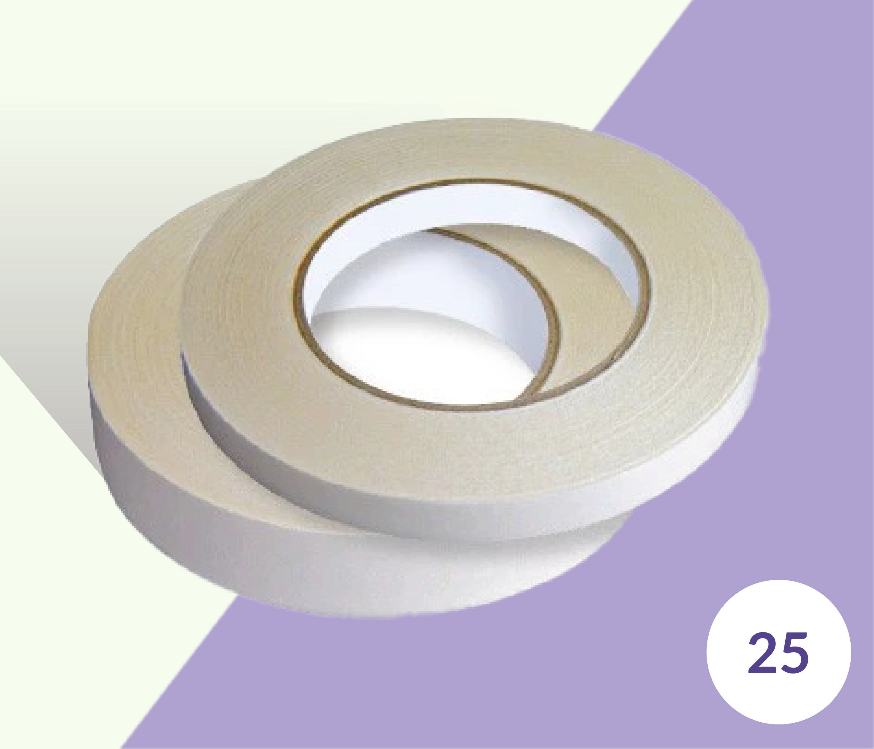 50 Metre Multi Purpose Double-Sided Sticky Tape 25mm Width