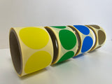 Coloured Discs (Color Coding Labels) 50mm 500 per roll