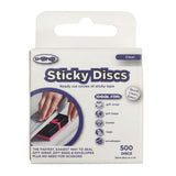 U-Wrap - Clear 25mm Sticky Discs - 500 Disc Pack