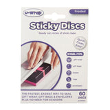 U-Wrap - Frosted 25mm Sticky Discs - 60 Disc Pack