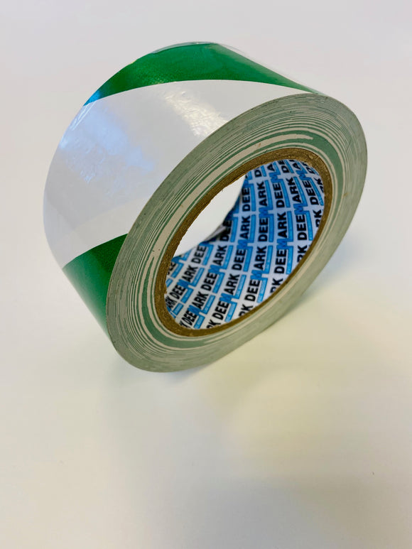 PVC Floor Marking Tape (Green & White)