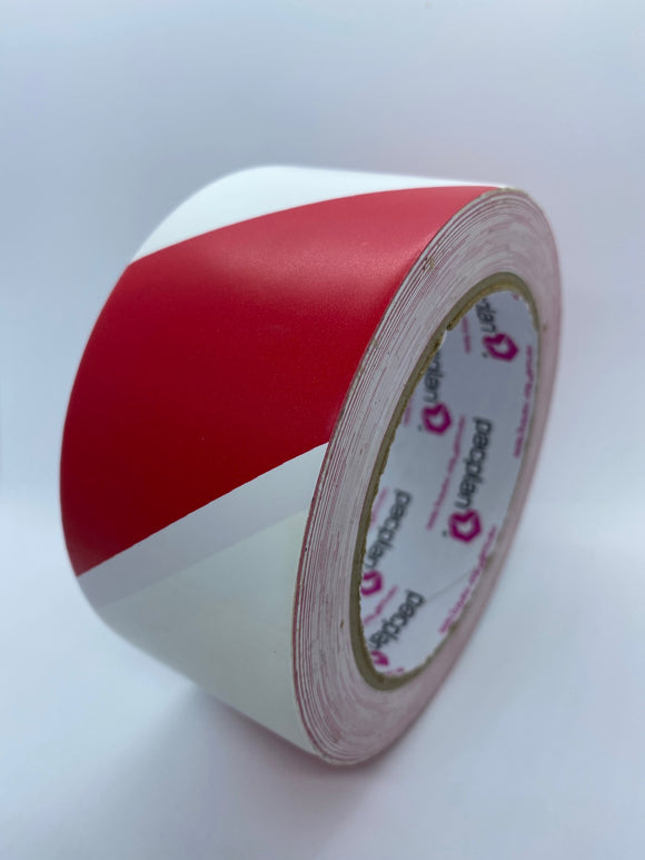 PVC Floor Marking Tape (Red & White)
