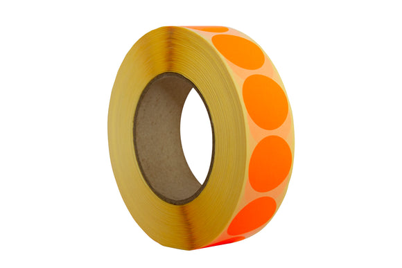 Orange Paper Adhesive Discs