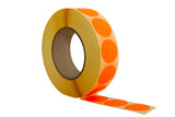 Orange Paper Adhesive Discs