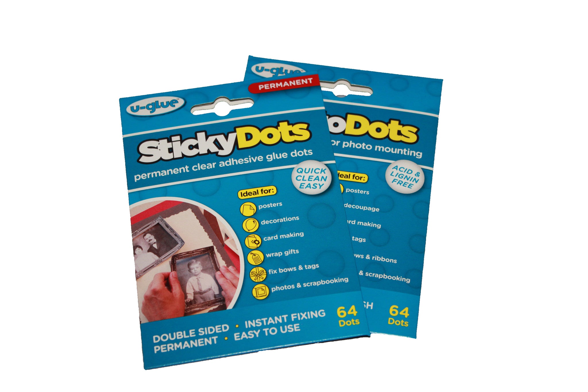 Sticky Dots - 64 x Peelable Glue Dots on Perforated Sheets – Allthingssticky