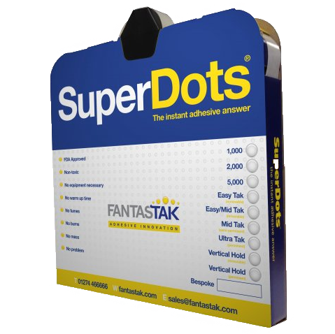 Sticky Dots Large (1/2 inch Diameter) Roll of 300