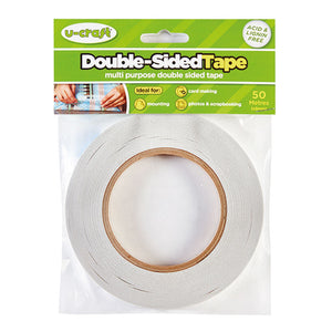 50 Metre Multi Purpose Double-Sided Sticky Tape 9mm Width