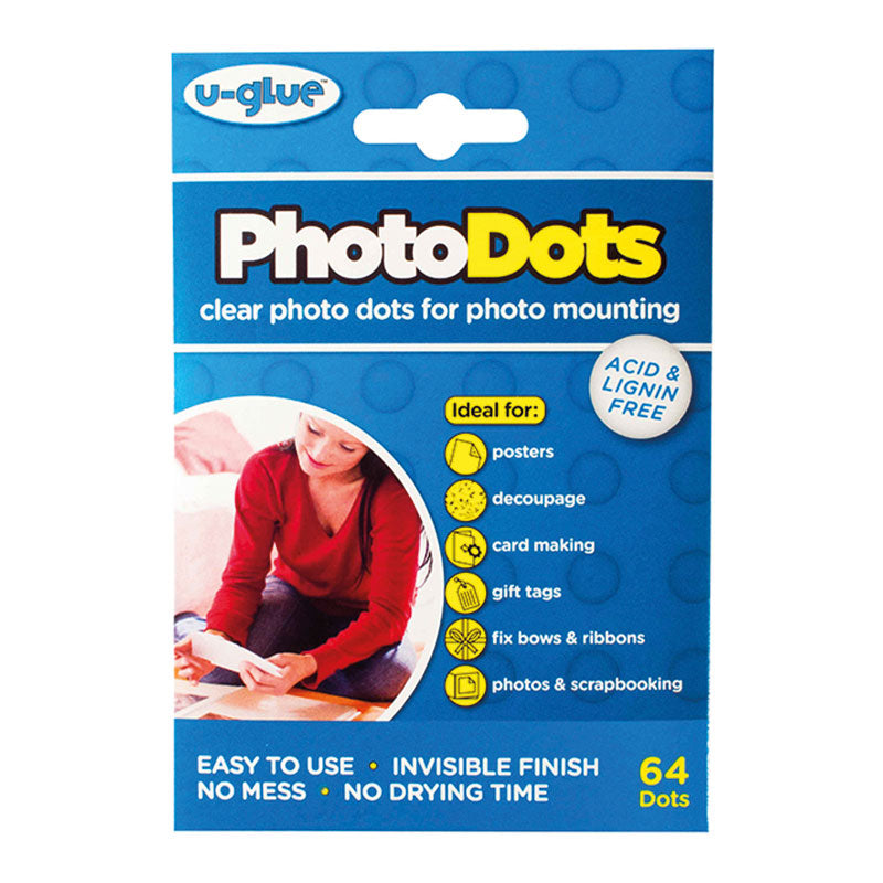 Scrapbook Glue Dots 96 x thin, permanent dots on perforated sheets