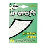 U-Craft Poster Glue Dots (14mm) Discontinued Packaging (96 Dots)