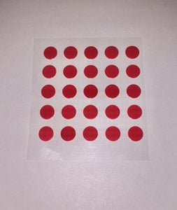 SPECIAL PURCHASE! 10mm Diameter Circular Sticky Power Tabs - 25 x  strong adhesive tabs