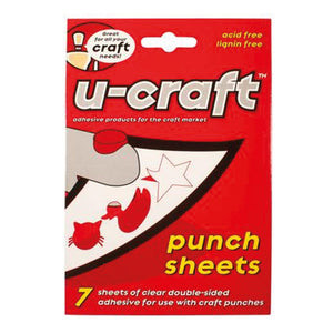 U-Craft Punch Sheets Discontinued Packaging (7 Sheets) - make your own shapes!