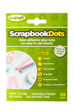 Scrapbook Glue Dots - 96 x thin, permanent dots on perforated sheets