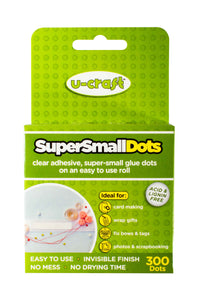 Super Small Glue Dots - 300 x permanent dots on a roll (3mm Diameter)