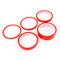 Ultra-Clear (red liner) Adhesive Tape Bundle - 5 rolls 3mm, 6mm, 9mm, 12mm & 25mm